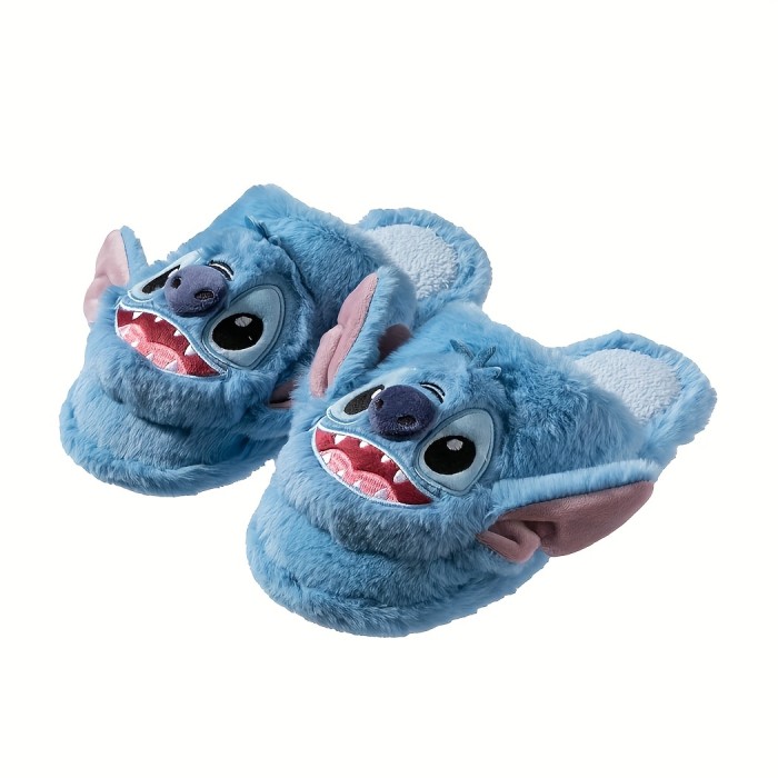Miniso & Disney Stitch Novelty Slippers, Kawaii & Comfy Plush Closed Toe Non Slip Shoes, Indoor Bedroom Slippers Miniso & Disney Stitch Novelty Slippers, Kawaii & Comfy Plush Closed Toe Non Slip Shoes, Indoor Bedroom Slippers