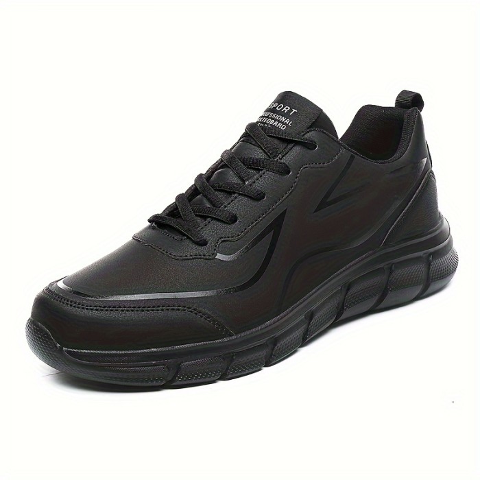 PLUS SIZE Men's Solid Casual Shoes, Comfy Non Slip...