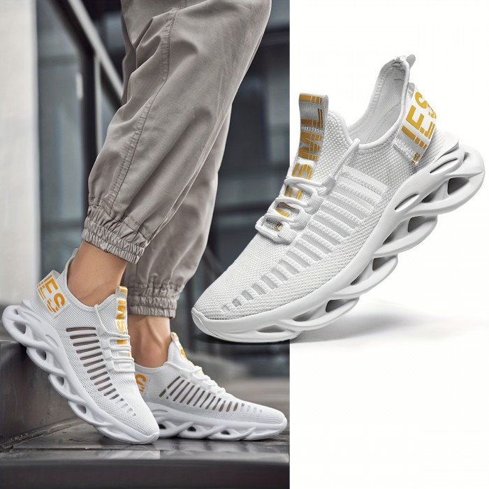 Men's Trendy Blade Type Sneakers With Good Shock A...