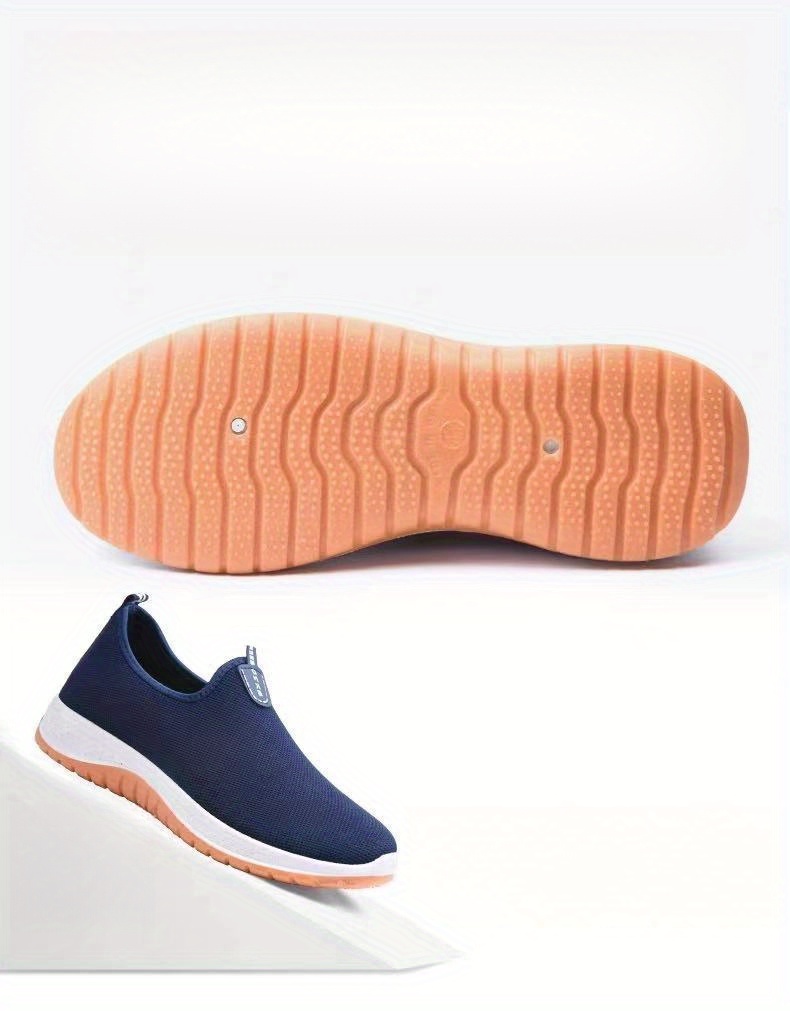 solid slip sneakers unisex trendy comfy non slip soft sole details 13